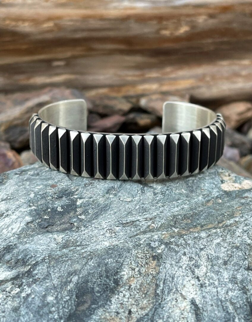 All Sterling Silver Men’s or Women’s Bracelet with Satin Finish
